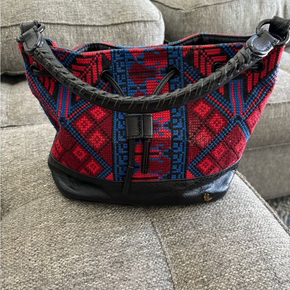 Elliott Lucca Gigi Bon Bon Drawstring Top-Handle Bag RARE